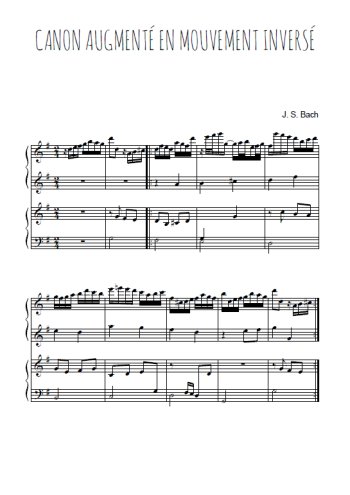 Variations Goldberg - Canon 14 Partitions gratuites